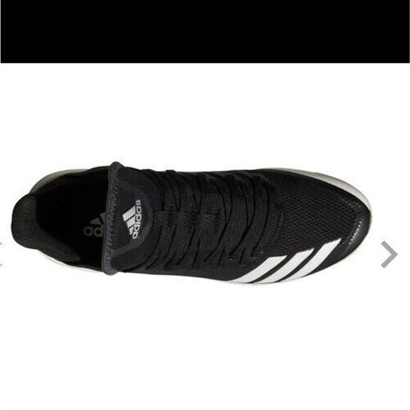 Adidas Boost Icon 4 Core‎ Black/ Gold metal Baseball Cleats Sz 13 CG5148 - Picture 8 of 8